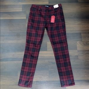 Express plaid leggings NWT size 4